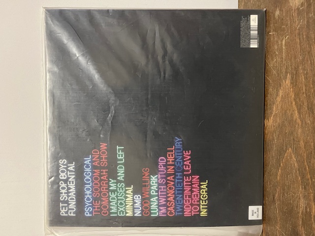 LP   Pet Shop Boys Fundamental