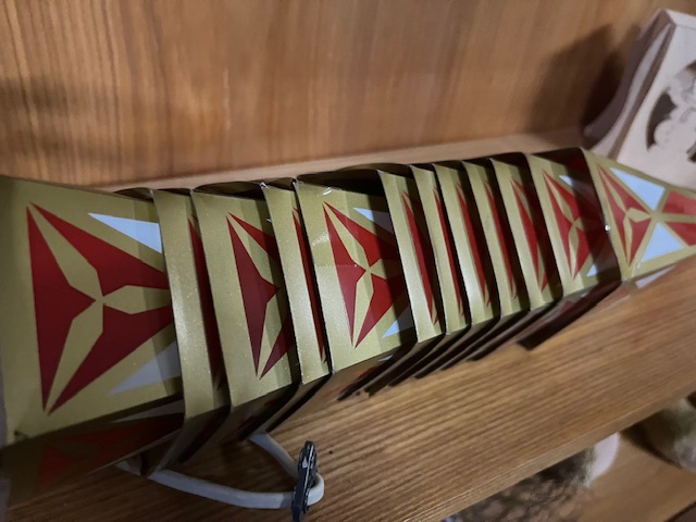 Hasslauer Weihnachtsstern für außen golden+rot 