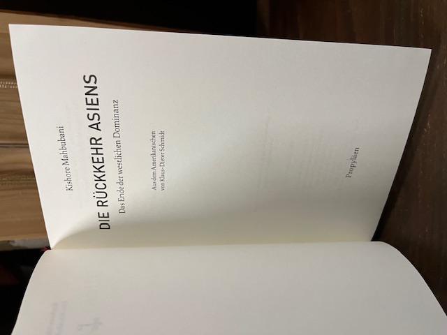 Die Rückkehr Asiens, Magbubani