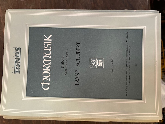 36 x Chormusik von Franz Schubert Reihe B Männer