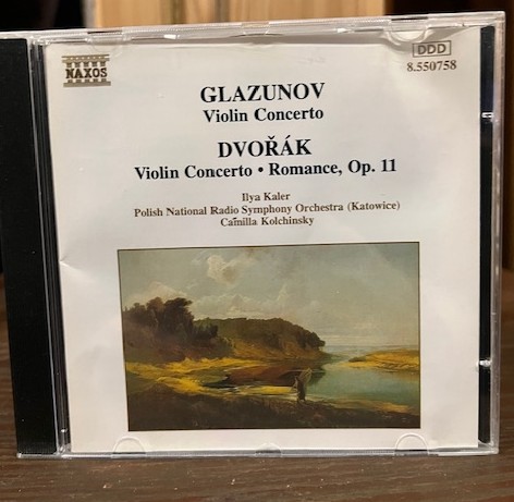 CD Glazunov Violin Concerto