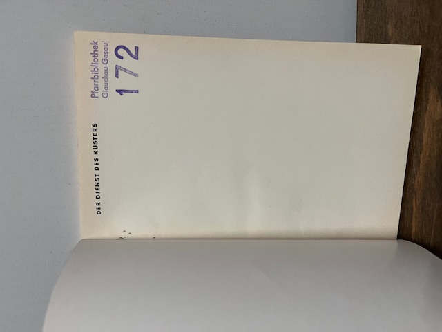 Der Dienst des Küsters, Rietschel