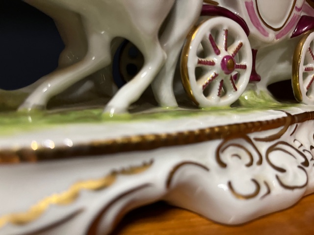 Gräfenthal Porzellan Alte Kutsche 