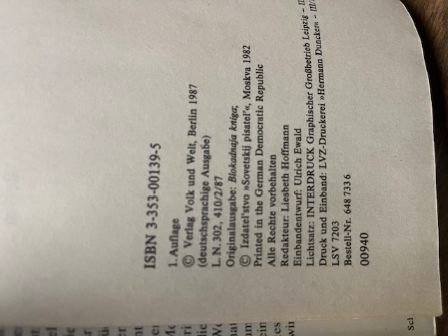 Das Blockadebuch, Adamowitsch