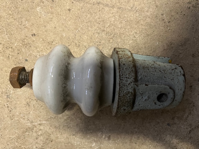 Vintage Isolatoren Keramik 6-teilig 6,5cm