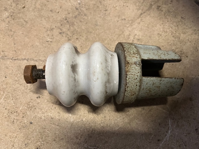 Vintage Isolatoren Keramik 6-teilig 6,5cm