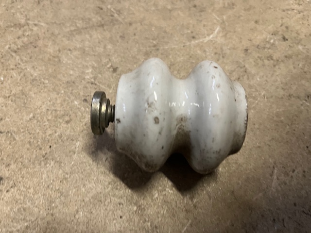 Vintage Isolatoren Keramik 4-teilig  6,5cm 