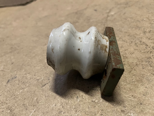 Vintage Isolatoren Keramik 4-teilig 6,5cm 