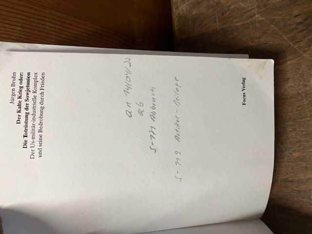 Bruhn, Der Kalte Krieg oder die Totrüstung der