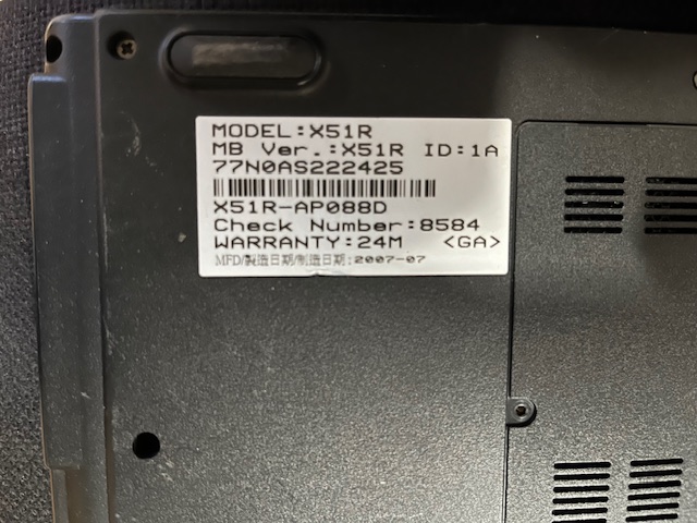 Laptop Asus X51R als Ersatzteilspender