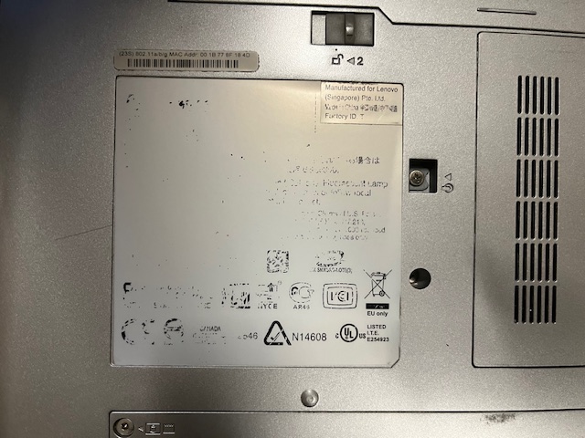 Laptop Lenovo Ersatzteilspende 