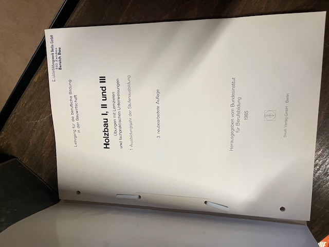 Holzbau I, II, und III, Beuth, 1985