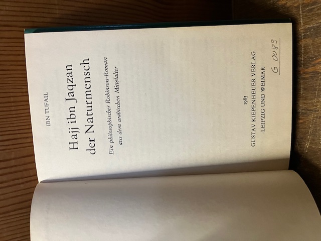 Hayy ibn Yaqzan der Naturmensch