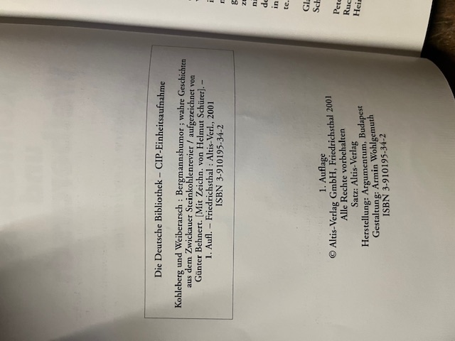 3 Bücher Bergmannshumor mit Signatur