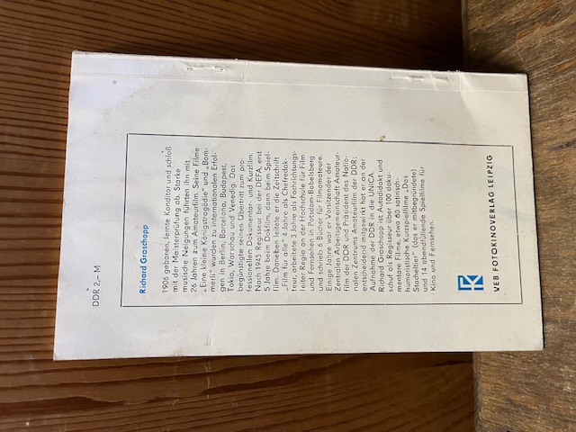 Filmregie f&uuml;r Amateure, Groschopp