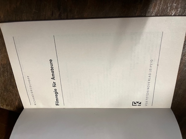 Filmregie f&uuml;r Amateure, Groschopp