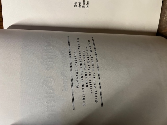 Poetische Galerie, Georg Gerves, 1930