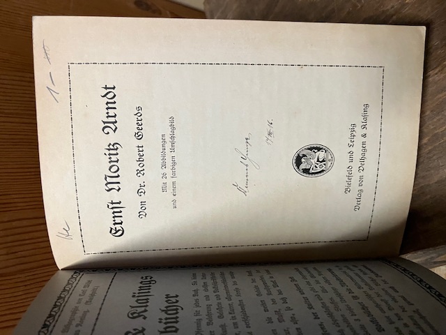 Ernst Moritz Arndt, Volksb&uuml;cher der Geschichte