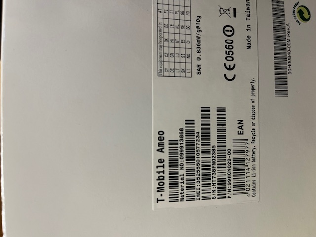 Ameo T-Mobile inkl. Zubeh&ouml;r