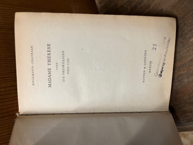 Madame Therese, Erckmann