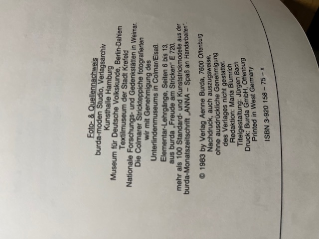 Burda Stricklehrbuch 1983