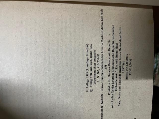 Gabriela, Jorge Amado