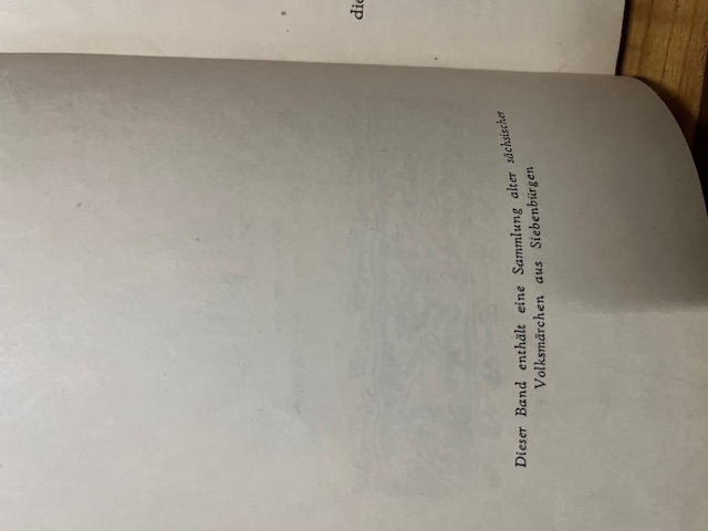 S&auml;chsische Volksm&auml;rchen aus Siebenb&uuml;rgen