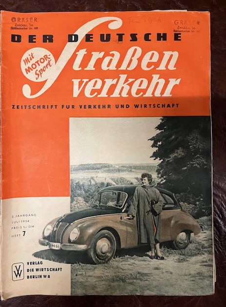 Zeitschriften Der Deutsche Strassenverkehr 1954