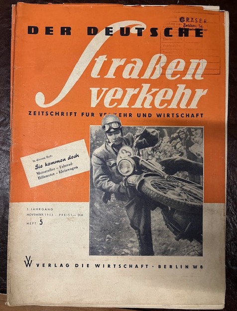 Zeitschriften Der Deutsche Strassenverkehr 1953