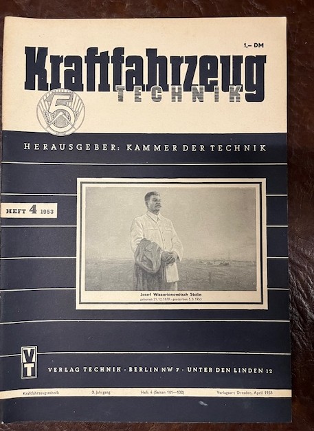 Zeitschriften Kraftfahrzeug Technik Jahrgang 1953