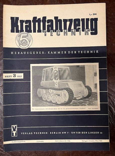 Zeitschriften Kraftfahrzeug Technik Jahrgang 1953
