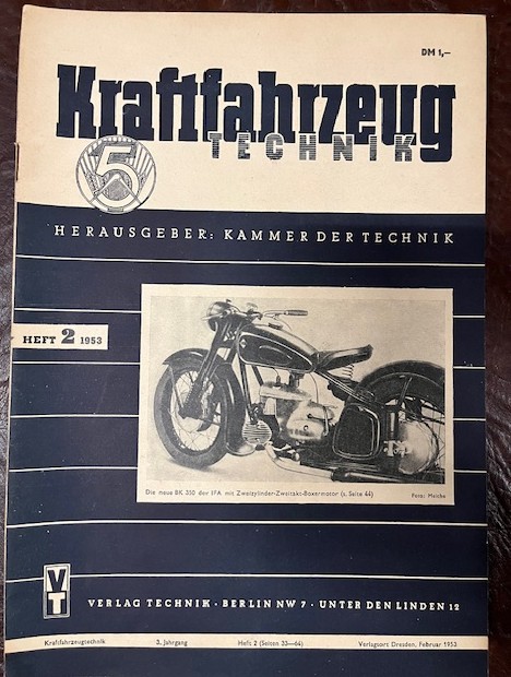 Zeitschriften Kraftfahrzeug Technik Jahrgang 1953