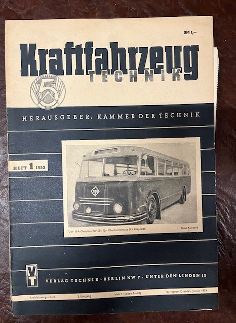 Zeitschriften Kraftfahrzeug Technik Jahrgang 1953