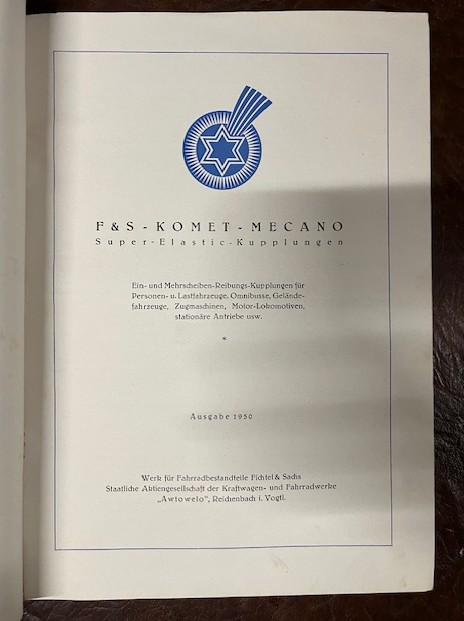 Komet Kupplungen f&uuml;r Kraftfahrzeuge, 1950