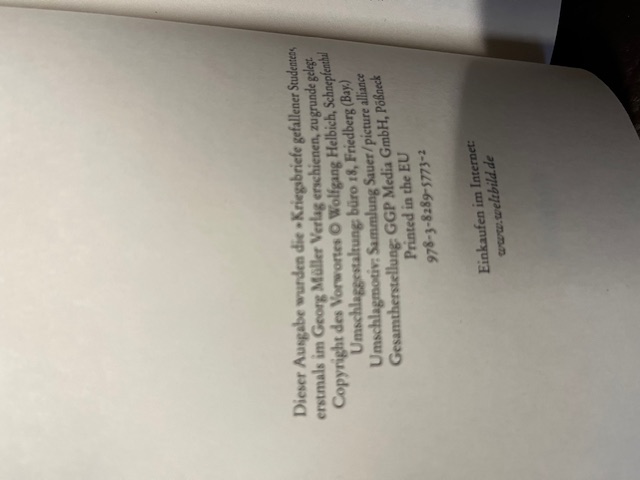 Kriegsbriefe gefallener Studenten, Witkop