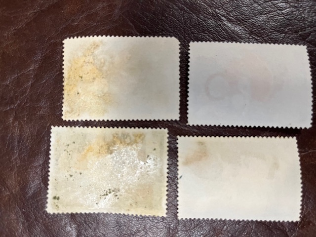 4 Alte Reklamemarken Aecht Frank