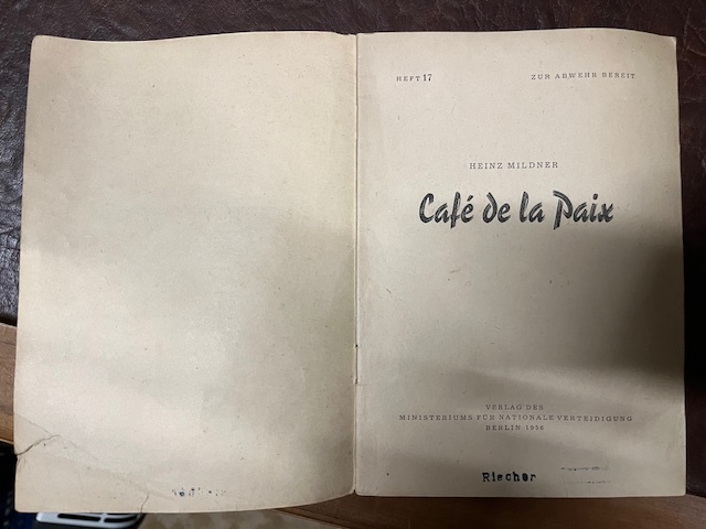 Cafe de la Paris, Heinz Mildner