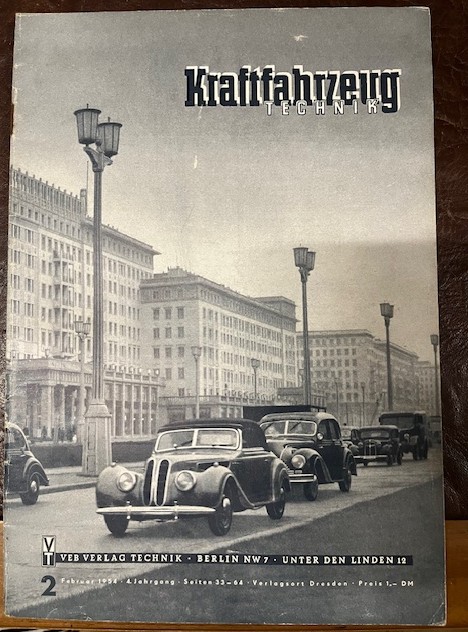 Zeitschriften Kraftfahrzeug Technik Jahrgang 1954