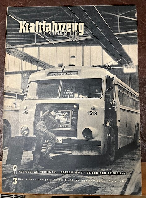Zeitschriften Kraftfahrzeug Technik Jahrgang 1954