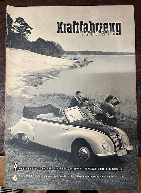 Zeitschriften Kraftfahrzeug Technik Jahrgang 1954