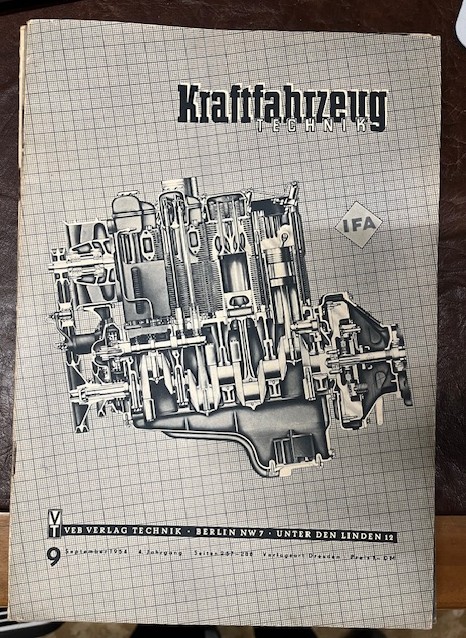 Zeitschriften Kraftfahrzeug Technik Jahrgang 1954