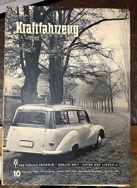 Zeitschriften Kraftfahrzeug Technik Jahrgang 1954