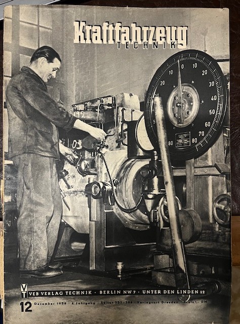 Zeitschriften Kraftfahrzeug Technik Jahrgang 1954