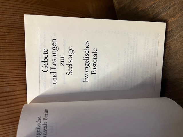 Gebet und Lesungen zur Seelsorge 1987