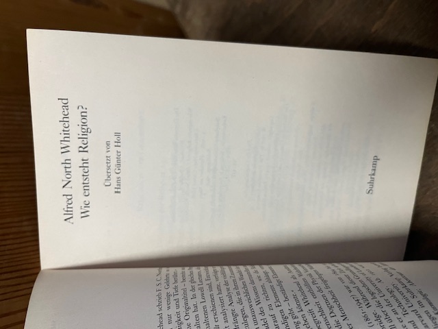 Whitehead Wie entsteht Religion