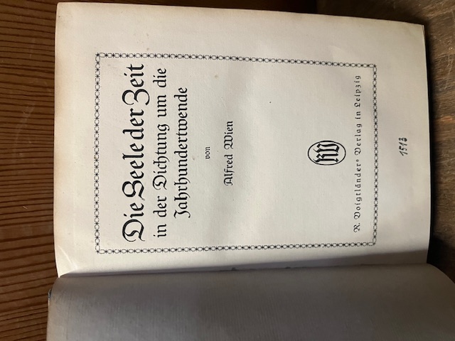 Die Seele der Zeit, Alfred Bien