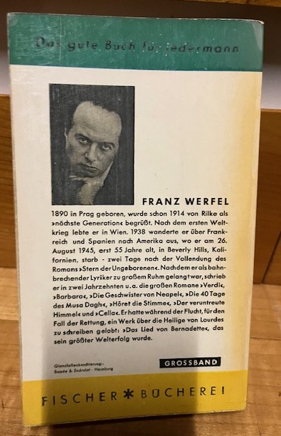 Stern der Ungeborenen, Werfel