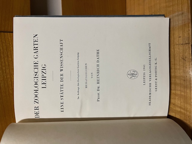 Der zoologische Garten Leipzig, Dathe