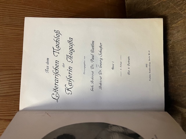 Aus dem Literarischen Nachlass der Kaiserin August