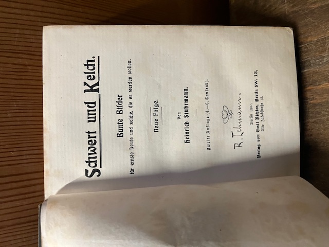 Schwert und Kelch, Stuhrmann, 1902